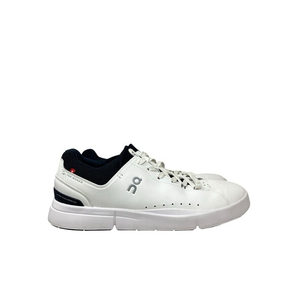 On Running Sneakers Mens 11 White Leather The Roger Advantage INSOLES MISSING